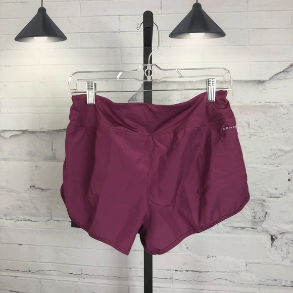 Nike Crew Running Drawstring Shorts Berry NWT 195 - Picture 8 of 8